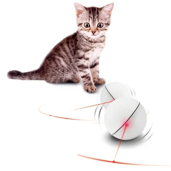 

ABS Pet Cat Toy LED Light Motion Activated Interactive Automatic Rolling Ball
