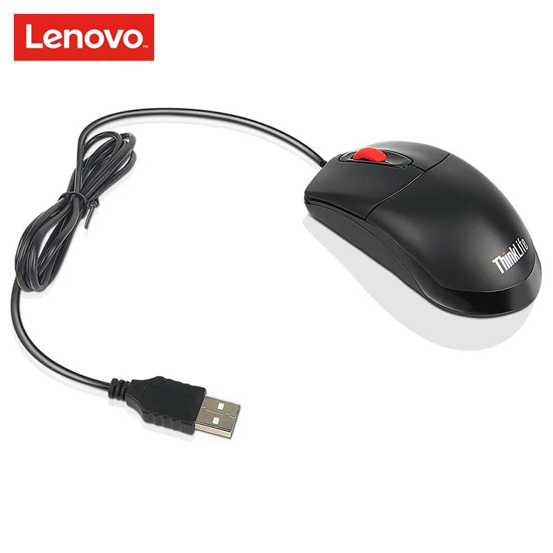 LENOVO THINKPAD 0B47153 Проводная черная мышь ПК/ноутбук мышь с 1000 точек/дюйм USB интерфейс Supprt официальный тест для Windows10/8/7