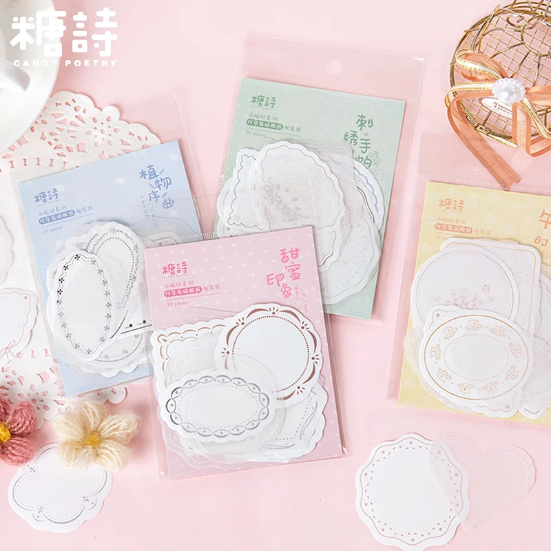 

20 Sets/lot Memo Pads Sticky Notes Creative Small plantation Scrapbooking Stickers Office School stationery