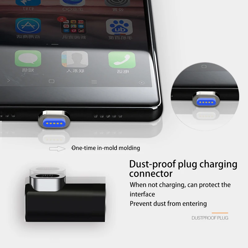 Универсальный 4,3 A Магнитный USB-C для USB-C type C зарядный адаптер для Macbook Pro
