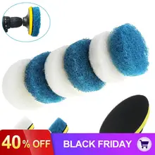 7 шт./лот 100 мм Сменные сверлильные щетки скрабы губки электроинструменты для ванны плитки ванной кухни