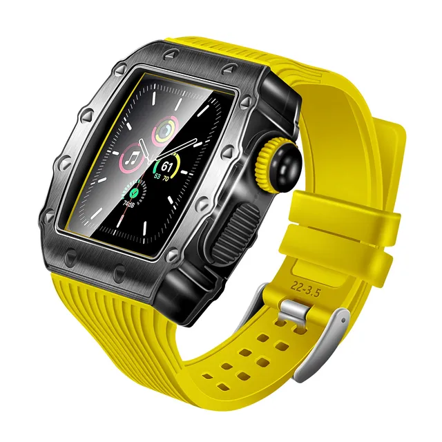 Metal Case For Apple Watch 6 Band 44mm 