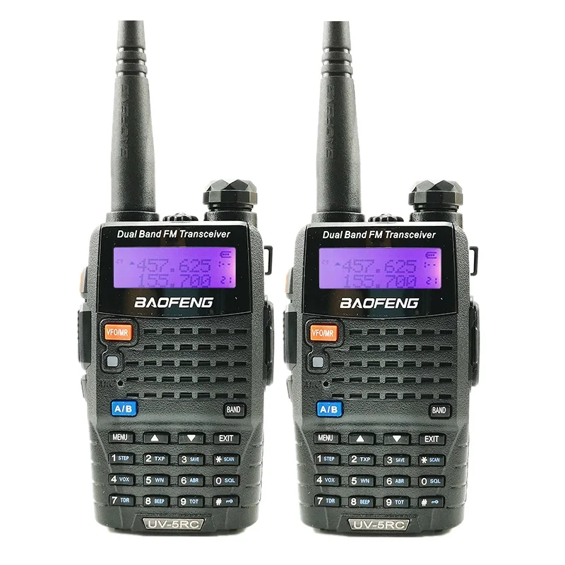 2 piece 2 шт. Baofeng UV-5RC иди и болтай Walkie Talkie двухдиапазонный УКВ Охота радио CB Ham Радио Commmunicator Baofeng Uv-5r плюс Woki токи 10 км - Color: 2 piece