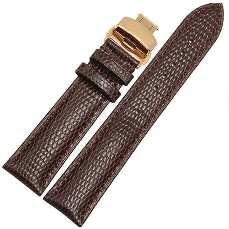 

Lizard Pattern Genuine Leather 18 20 22 24 MM Watche Band Strap Belt Watchband Folding Clasp / Buckle + Tool