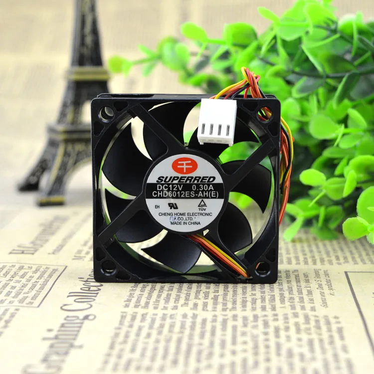 CHD6012ES-AH 6CM6020 12V0. 30A 4PWM защиты электродвигателя Вентилятор охлаждения