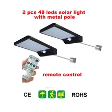 2/4pcs LED Solar Light 48 led PIR Motion Sensor Powered Street Lamps Garden Outdoor Energy Lighting Waterproof IP65 Wall Lights