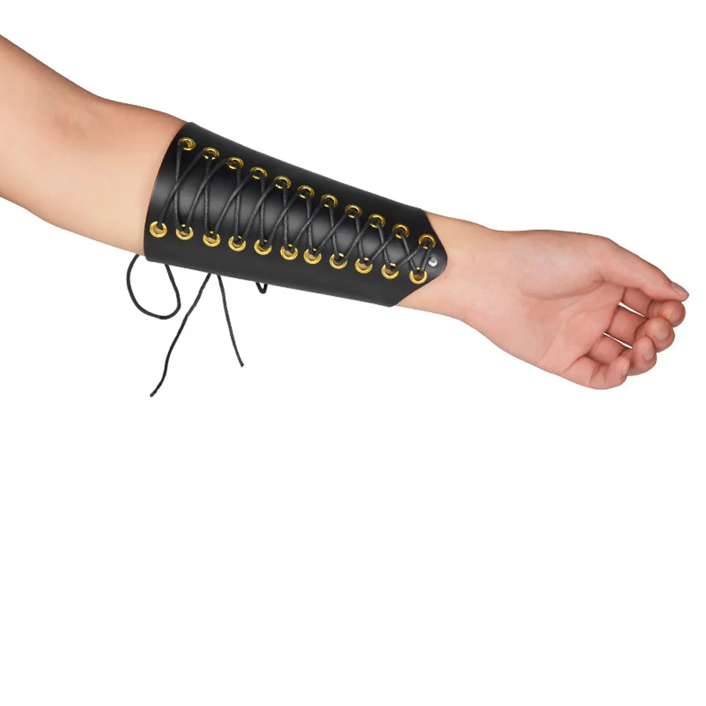 

Archery Arm Guard Leather Arm Bracer Bow Handmade Archery Gauntlet Hand Shooting Glove Unisex Protective Gear Arm Bracer Armor