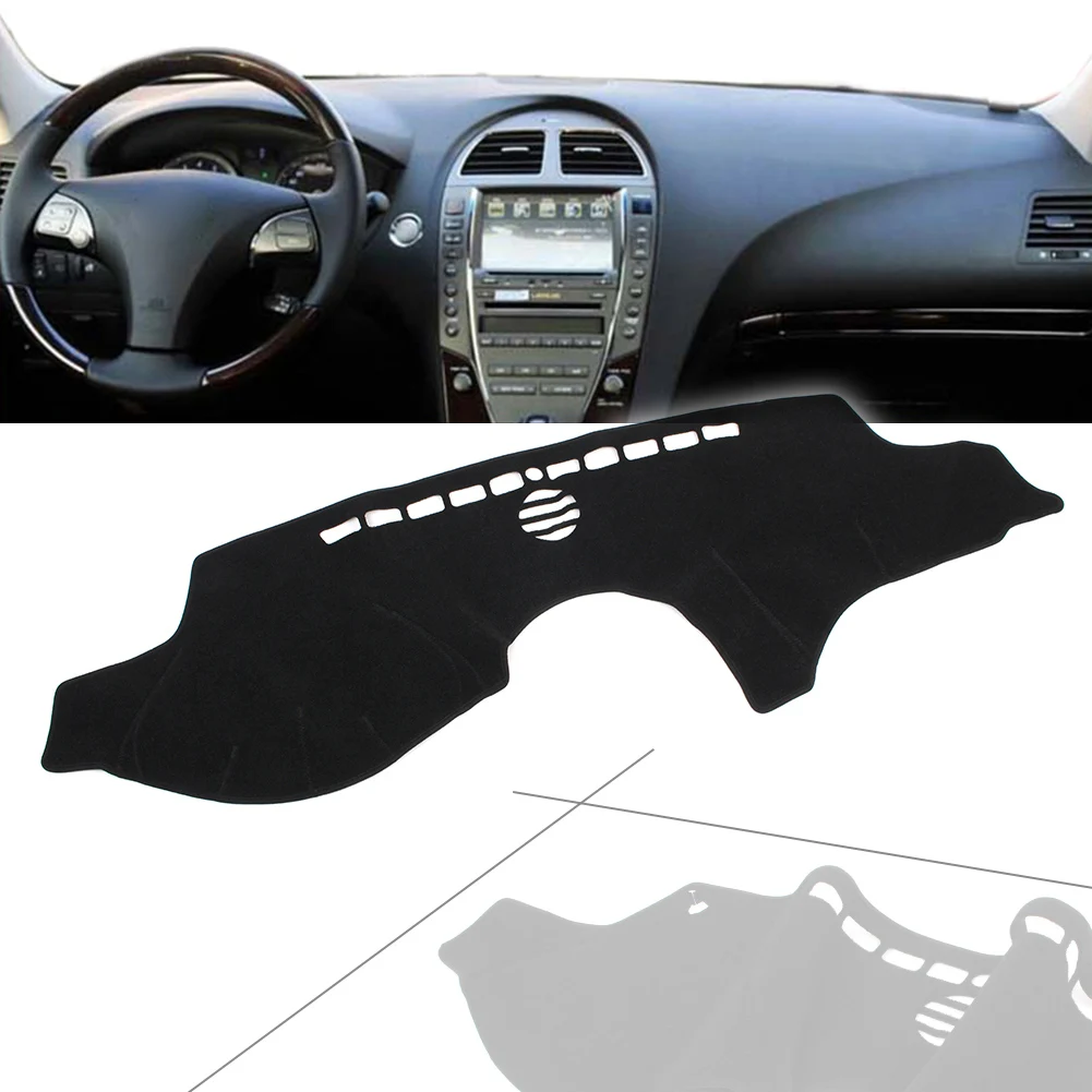 

Black Auto Dash Mat Dashboard Cover Dashmat For LEXUS ES350 ES250 2007 2008 2009 2010 2011 LHD