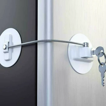 

1Pcs Baby Safety Locks Plastic Children Window Restrictor Infant Security Lock Kids Prevent Falling Window refrigerator Lock