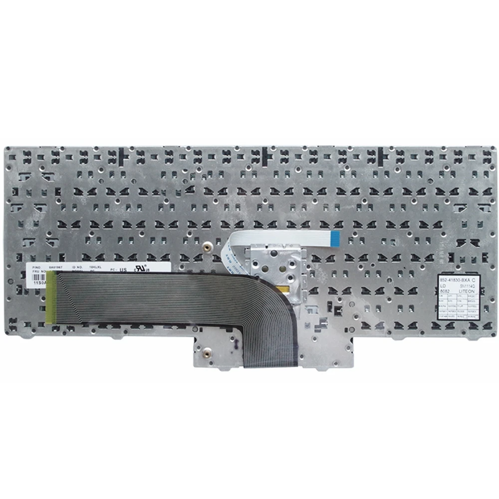 Novo para Lenovo para Thinkpad 60y9633 sem Luz de Fundo Gzeele Borda E15 Teclado Eua Inglês 60y9669 60y9597 E40 E14 E50 - Imagem 3