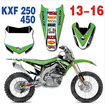 

Motorcycle TEAM Graphics & BackgroundS DECALS STICKERS Kits for Kawasaki KX450F KXF450 2013 2014 2015 2016 KX250F KXF250 KXF250