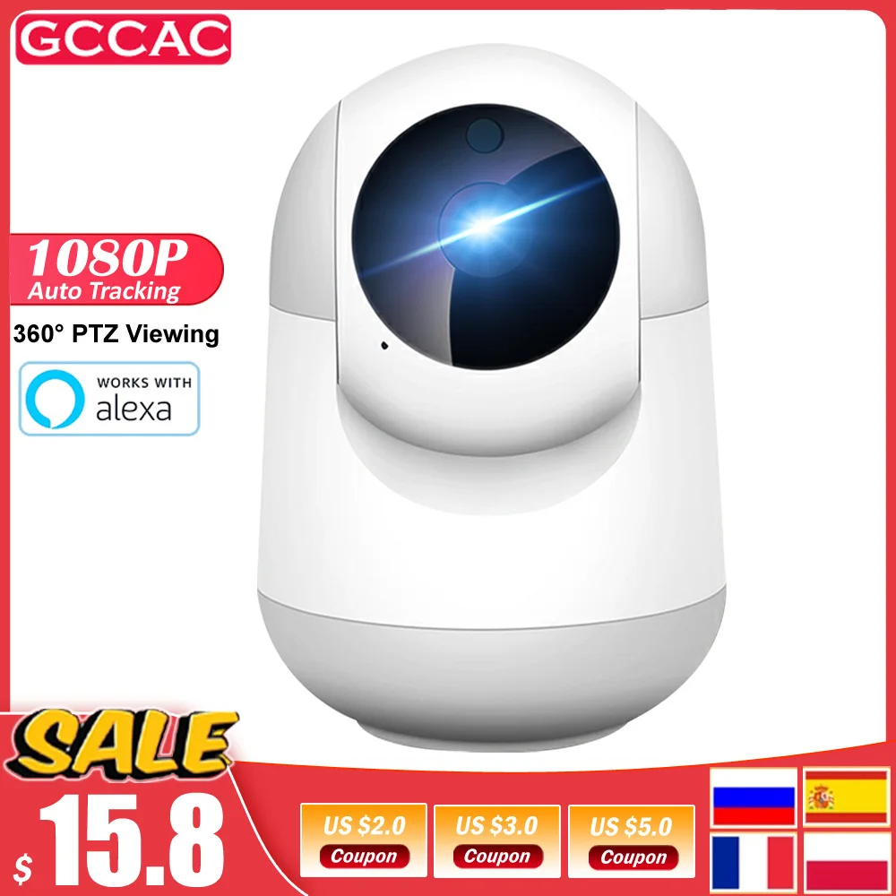FHD 1080P IP WiFi Camera Security Protection CCTV 360 PTZ Smart Home Secur Surveillance Cam Baby Video Monitor Work with Alexa alexa google ip wifi 5g baby monitor 4mp video surveillance mini indoor cctv security ai tracking audio video protection camera