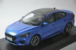 1:18 литая под давлением модель для Ford Focus 2019 синий Седан сплав игрушечный автомобиль миниатюрная Коллекция подарков Фристайл
