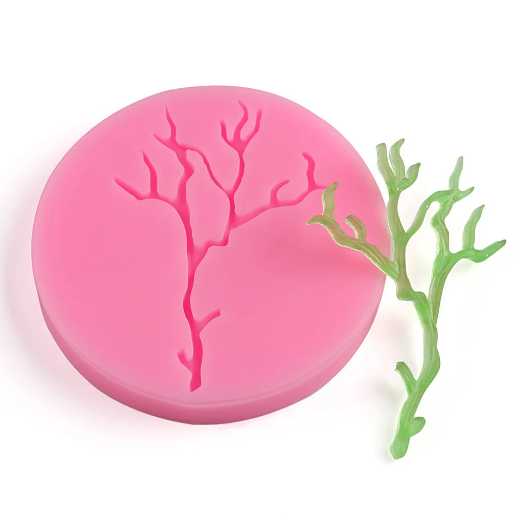 Halloween Silicone Mold Cake Decorating Molds Sugar Craft Tools Tree Branch Cakes DIY Baking | Дом и сад
