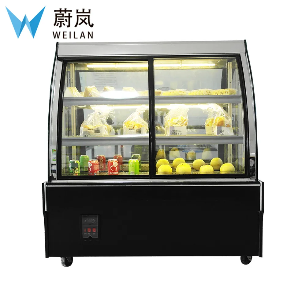 

1.2m Front Door Marble Commercial Cake Display Cabinet Food Showcase for Sale