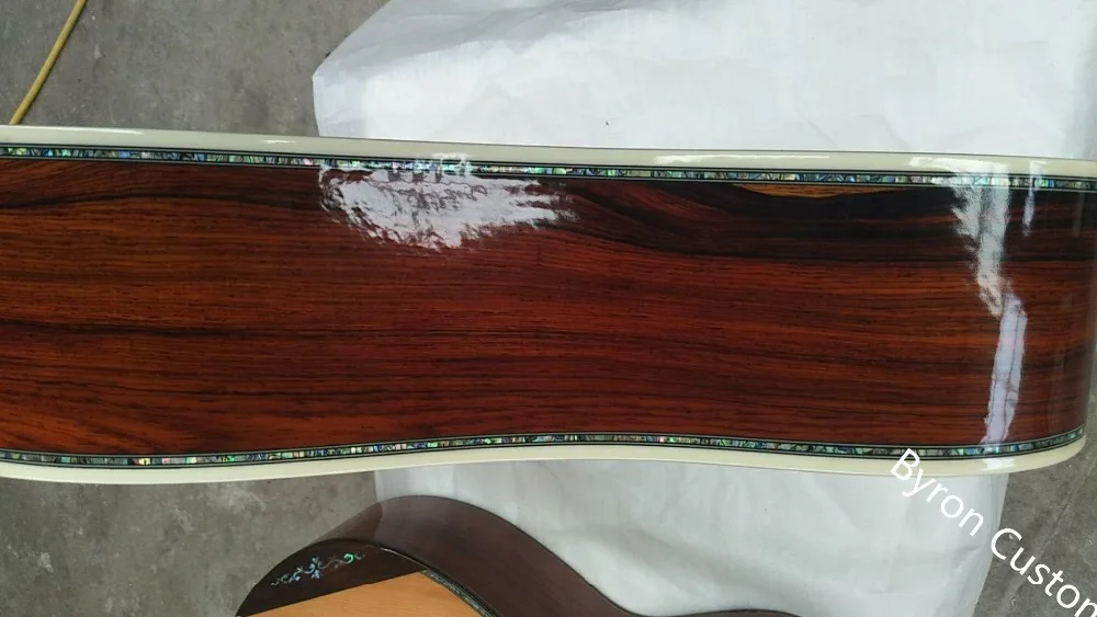 AAAA все твердые пользовательские cocobolo дерево Дредноут тела D стиль акустическая электрогитара