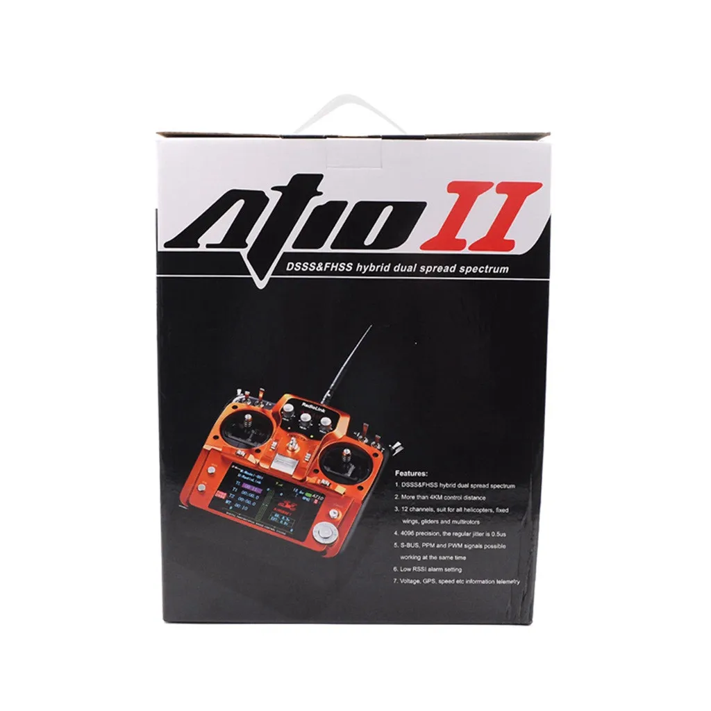 Дрон 4k dji spark refaccionesRadio-Link AT10II 2,4 Ghz 12CH RC пульт дистанционного управления и R12DS приемник PRM-01 для Dronefpv dro дрон