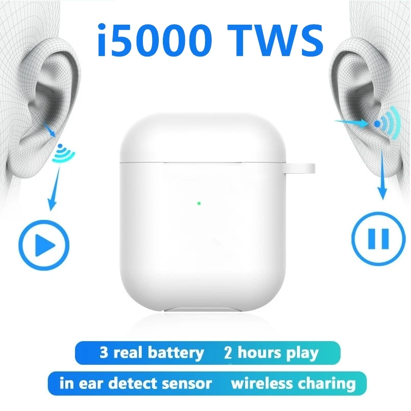 

i5000 TWS Bluetooth 5.0 Earphone Pop Up 1:1 Replica Air 2 Earbuds i5000tws Wireless Charging Earphones PK i12 i500 i9999 TWS
