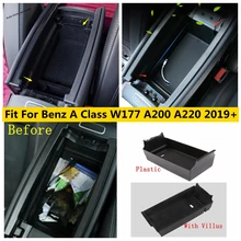 Center Pallet Armsteun Container Opbergdoos Cover Kit Trim Accessoires Voor Mercedes Benz A klasse W177 2019 2020 2021 Interieur