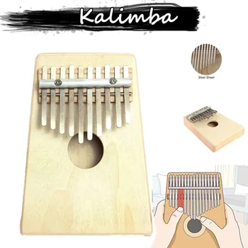 

New arrival Mahogany Kalimba Acoustic Thumb Finger Piano Musical Instrument DIY baby kids toys music музыкальные инструменты