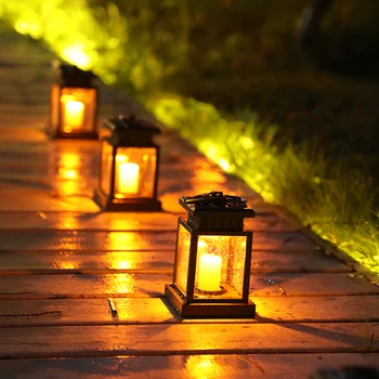 

Solar Powered LED Lantern Outdoor Waterproof Garden Hanging Light with Clip for Garden Decoration Lawn Lamp Landscape Lamp D30
