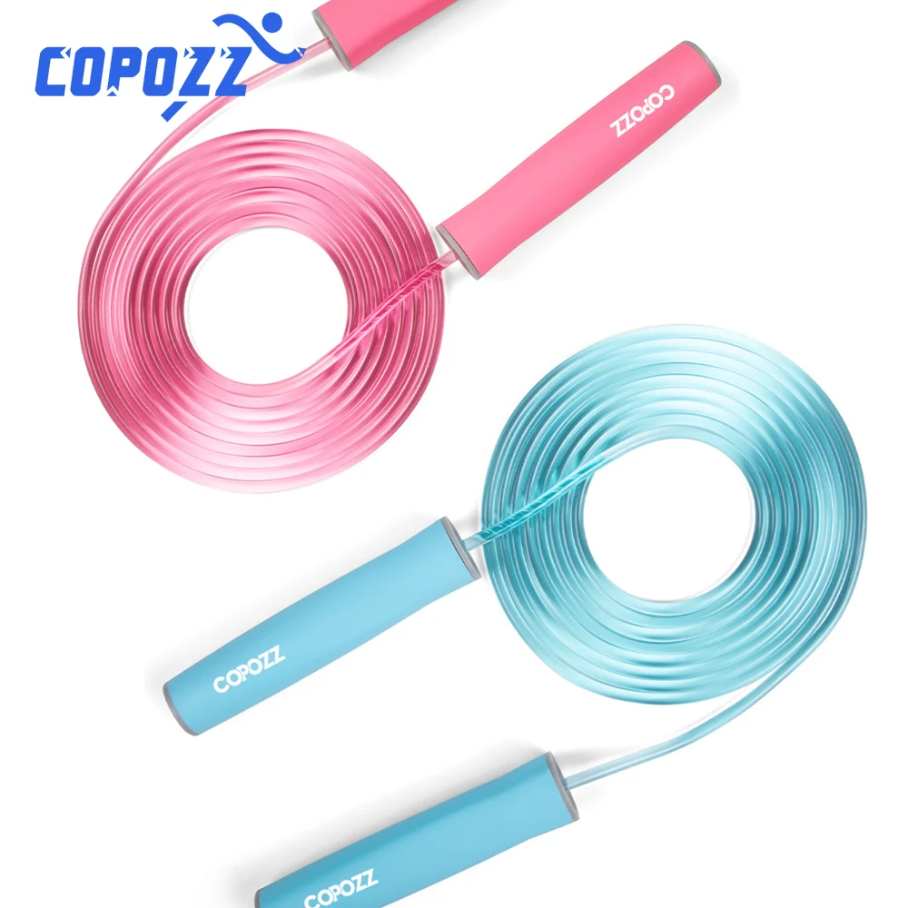 Copozz детская скакалка Нескользящая силиконовая ручка для фитнеса оборудование
