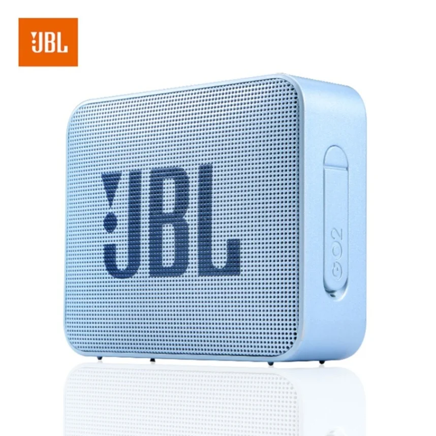 JBL GO 2 Музыкальный беспроводной Bluetooth мини-динамик IPX7 водонепроницаемый открытый питьевой динамик s перезаряжаемая батарея с микрофоном - Цвет: Lake blue