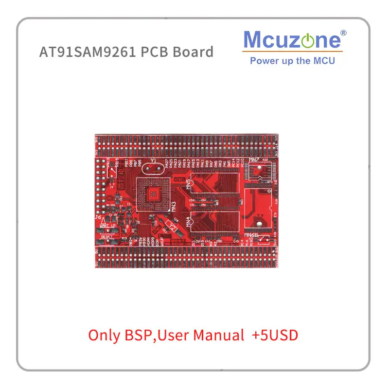 PCB board and bsp AT91SAM9261 плата для процессора SAM9261 ATMEL 64M SDRAM 128M NAND USB UART ADC RTC AT91SAM9261 - Комплект: PCB board and bsp