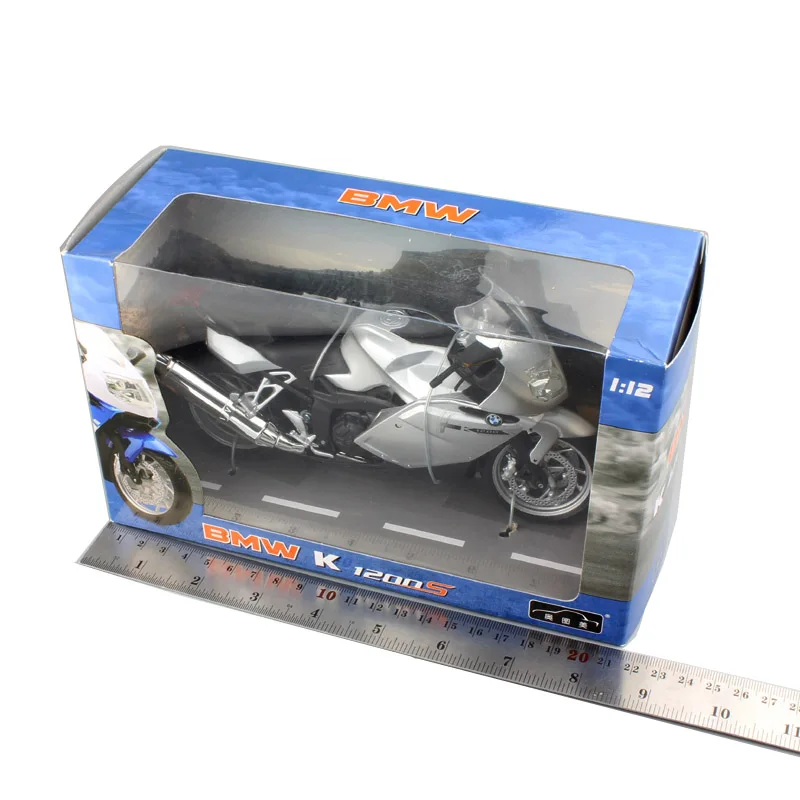 1:12 Масштаб бренд K1200S K 1200 S 2004 мото велосипед литой автомобиль и супер Спорт Тур мото rcycle модель Бесплатные колеса игрушка сувенир мальчик