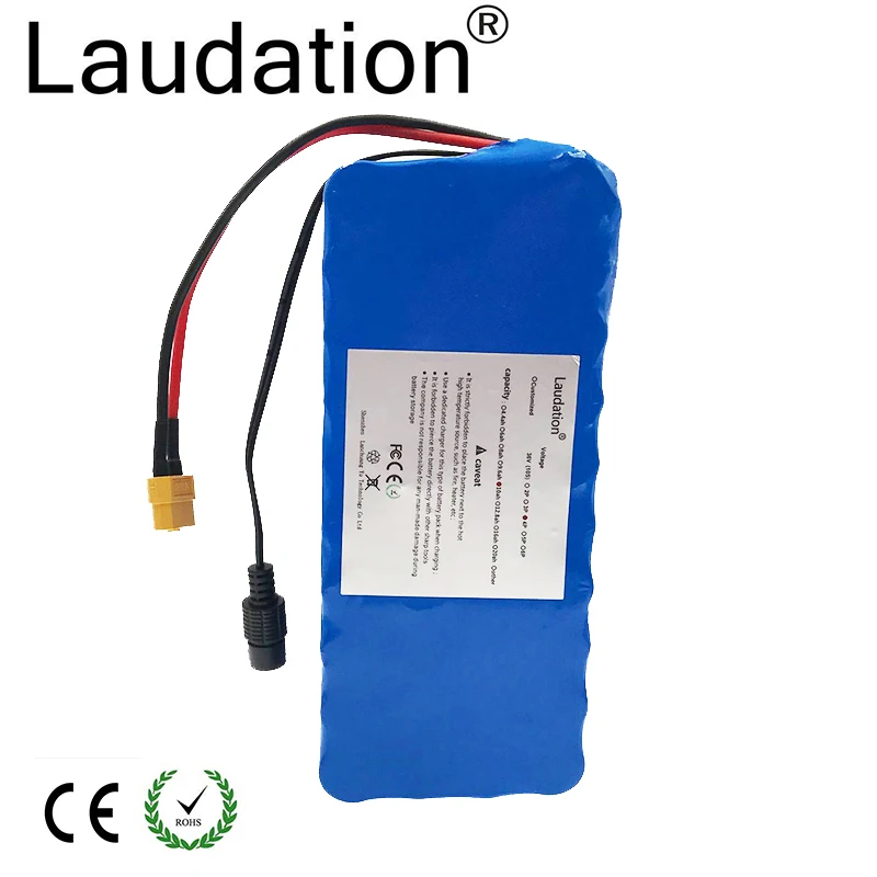 Laudation 36V 10ah блок батарей электрического велосипеда 10S 4P 500W высокая мощность и емкость 42V мотоцикл Скутер с BMS