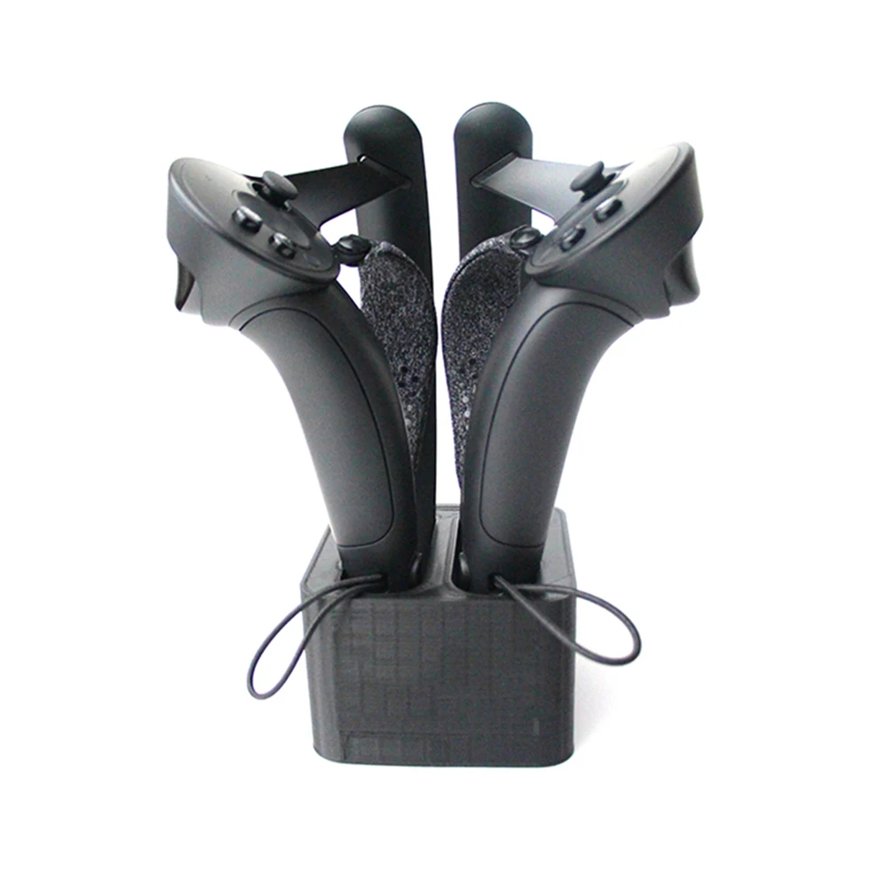 Para válvula índice VR controlador mango Base de carga rápida soporte Base con 2 Cable de carga magnética para válvula índice