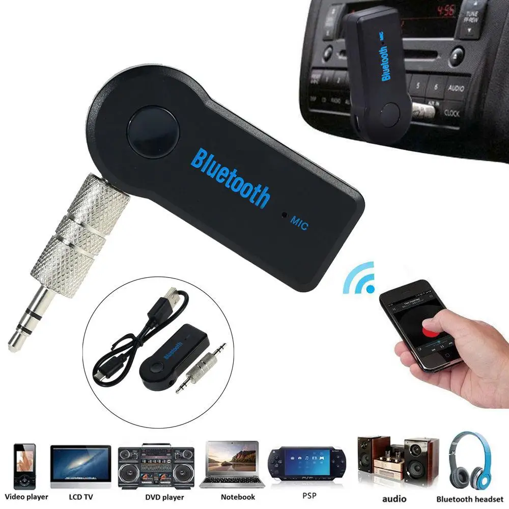 2 4 ГГц 3 5 мм разъем AUX беспроводной Bluetooth-совместимый приемник адаптер для авто Mini