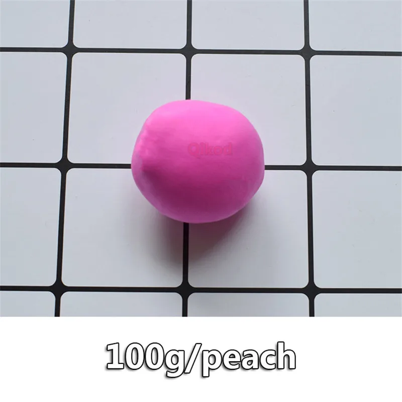 100g Peach 100 г DIY Slimes глина пищевой светильник бумажный глиняный Лизун, пластилин для рисования слизи художественная модель полимерные Развивающие игрушки для детей подарок - Цвет: 100g Peach