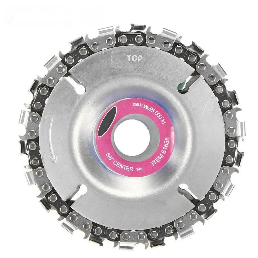 

4 Inches Grinder Disc Tooth Fine Chain Saw for Woodworking Silver Color