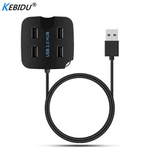 Kebidu 4 порта 5 Гбит/с высокоскоростной мини USB3.0 USB2.0 концентратор разветвитель для настольного ноутбука с подставкой держатель для телефона планшета ПК