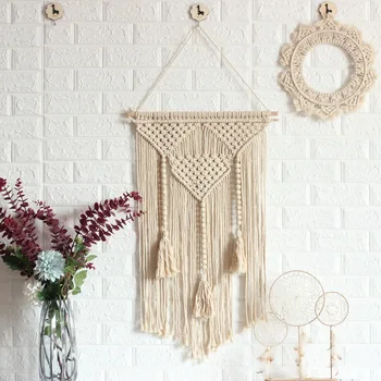 

Creative hand-woven tapestry home decoration pendant wall decoration pendant handicraft macrame