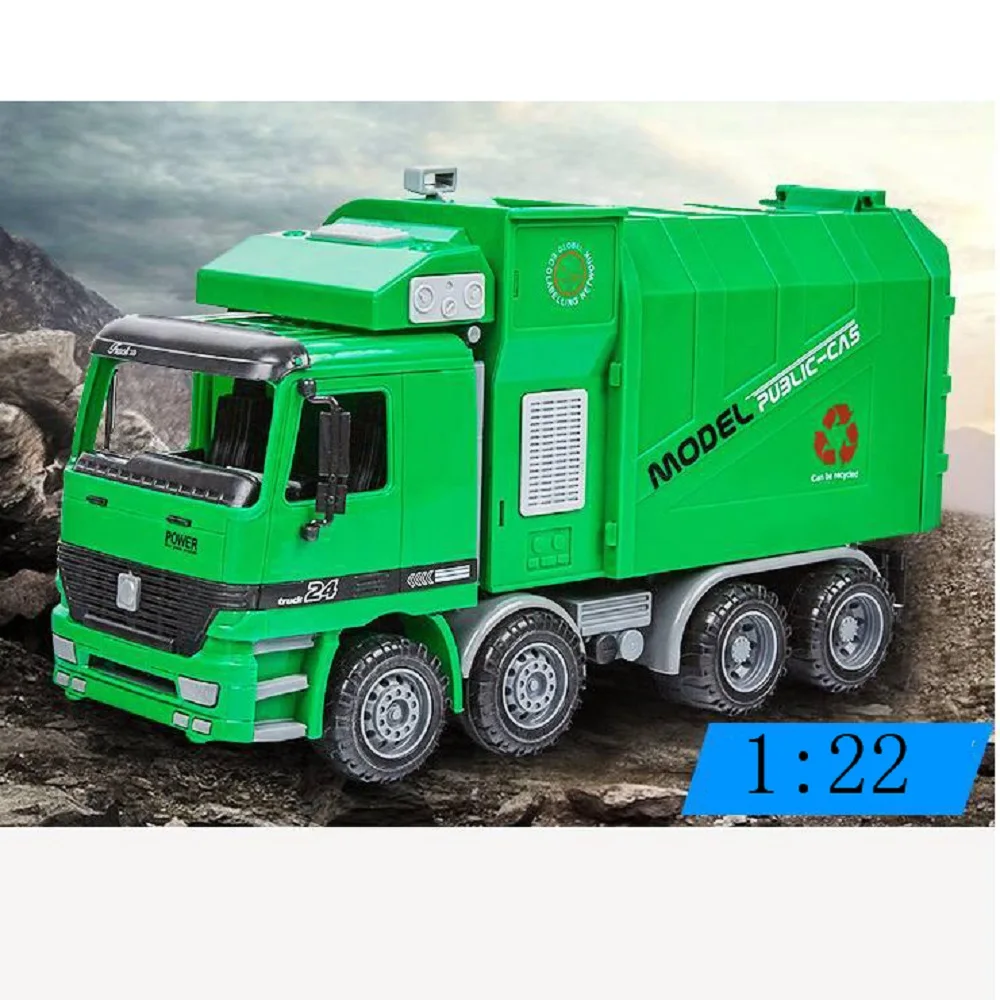 Green children's luminous toy gift sound music inertia cleaning car