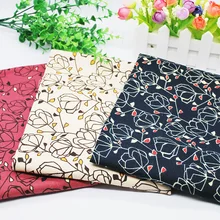 Lychee Life 50x142 см, ткань с цветочным принтом, Модные цветные ткани, ручная работа, швейные принадлежности для одежды, украшения