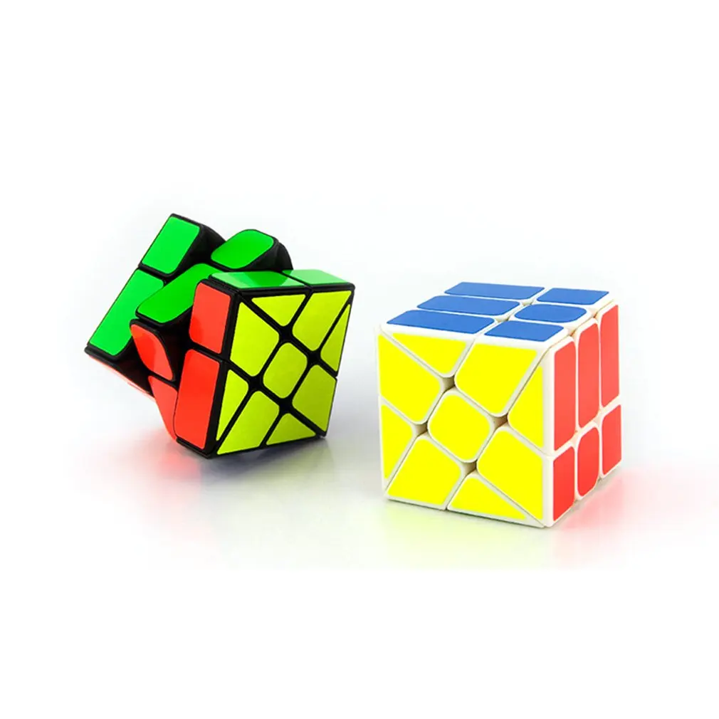 Кубик Рубика для профессионалов соревнования Скорость Куб горячие колеса ветряные мельницы третий заказ формы кубик Детские игрушки Детские подарки игривый