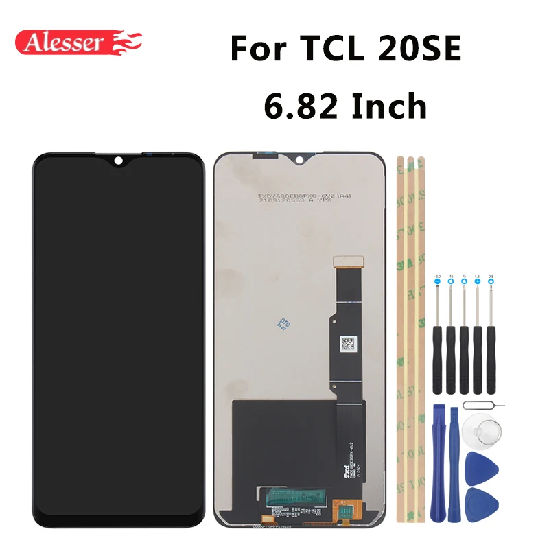 For Tcl 20 Se T671h/t671f/t671o Lcd Display Black Replacement Lcd