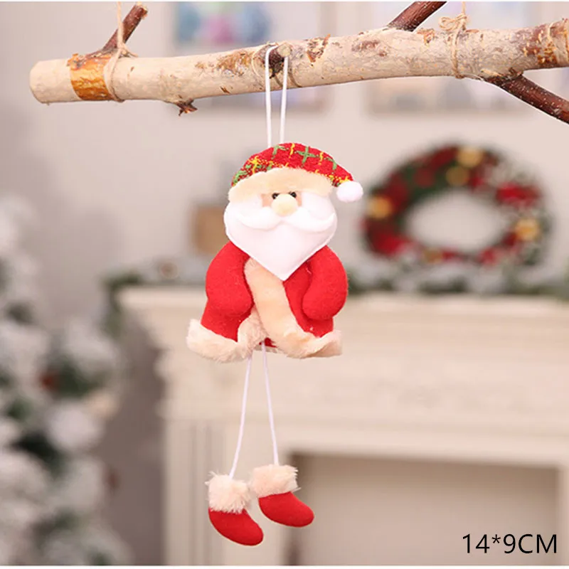 Год, милые рождественские куклы Санта-Клаус/снеговик/Лось Noel, Рождественское украшение для дома, Рождественский Navidad, детский подарок - Цвет: 19