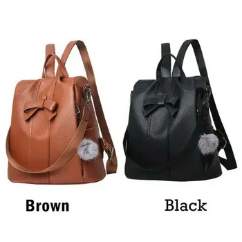 

PU Backpack Women Multifunction Shoulder Bookbags School Bags for Teenage Girls Cute Fashion Backpack Anti-Theft Rucksack