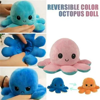 

Octopus Doll Double-Sided Flip Octopus Plush Toy Doll Marine Life Doll Gift