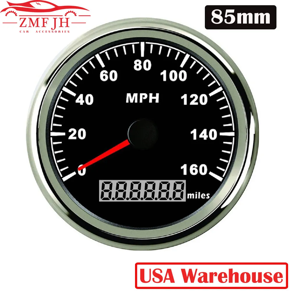 GPS-датчик скорости водонепроницаемый измеритель для лодки и мотоцикла 85 мм м/ч с