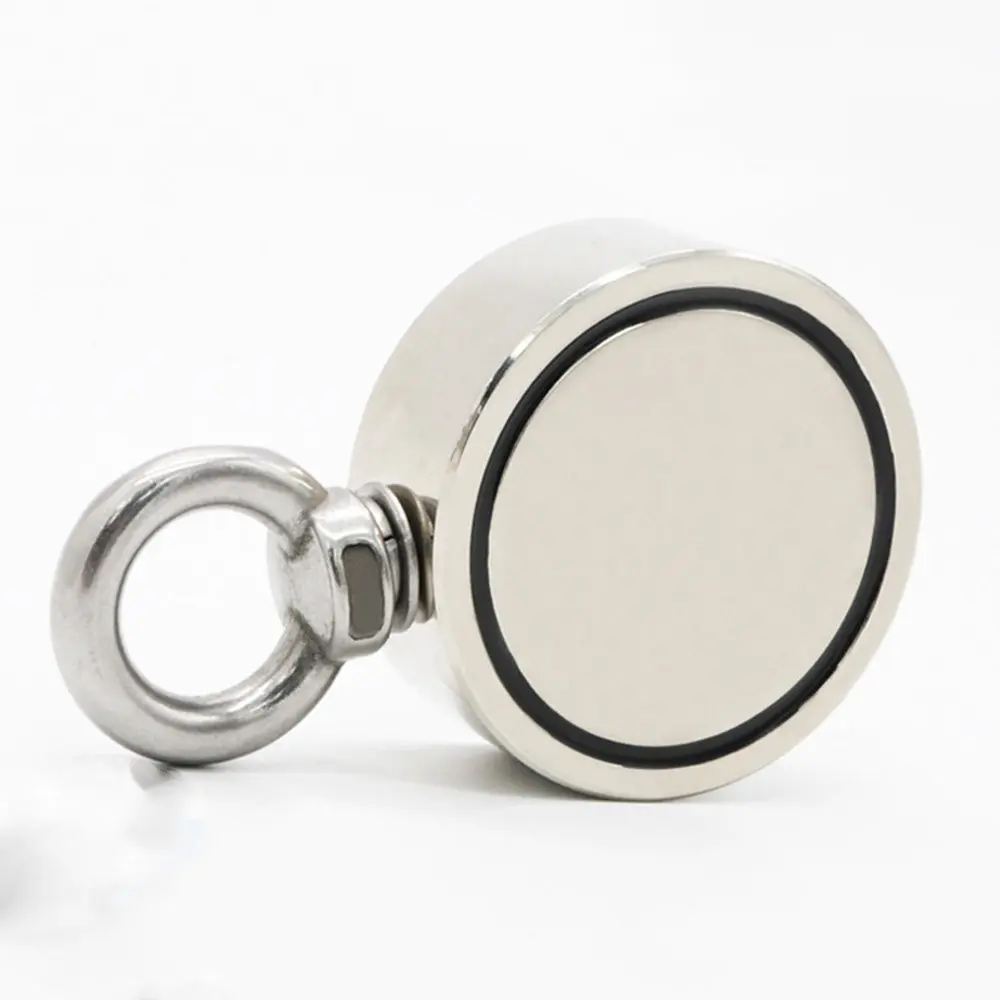Редкоземельный круглый неодимовый речной магнит для рыбалки Eyebolt Pull Strong Force Salvage магнит стиль