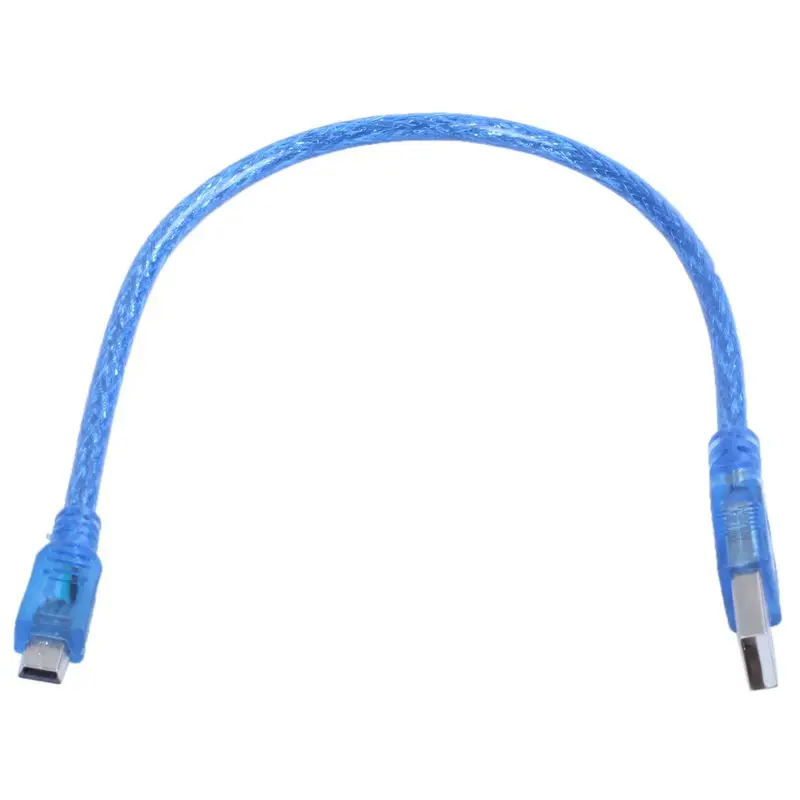 USB 2,0 A папа-мини-usb B 5pin Мужской кабель для передачи данных Шнур адаптер конвертер 1 фут