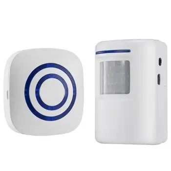 

Home Security Alarm, Wireless Driveway Alert: Infrared Motion Sensor Chime with 1 Receiver and 1 Sensor -38 Chime Tunes - LED In