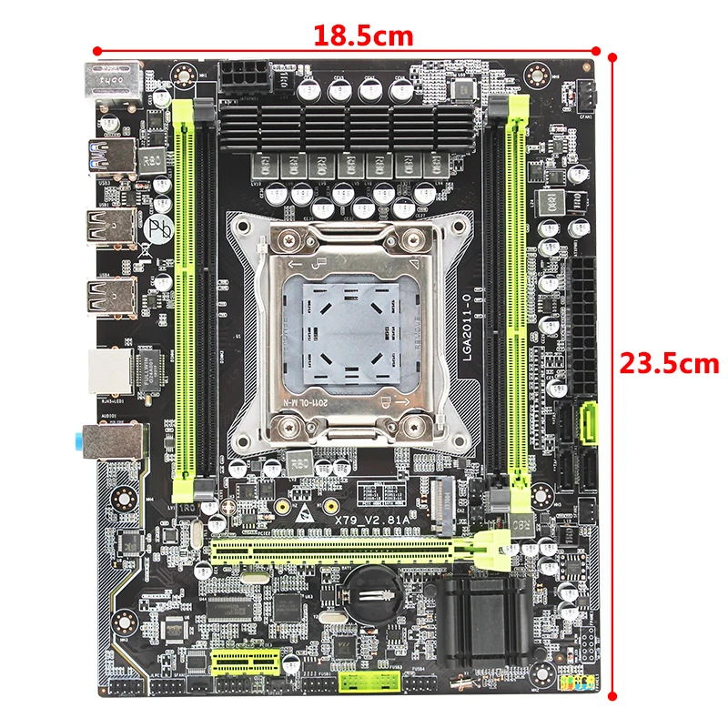 Машинист X79 Turbo материнская плата LGA2011 ATX USB3.0 SATA3 PCI-E NVME M.2 SSD Поддержка DDR3 REG ECC память и процессор Xeon E5