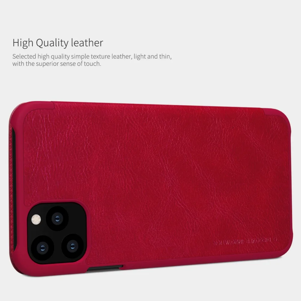 Кожаный чехол Nillkin QIN для iPhone X XS Max XR iPhone 11 Pro MAX, карман для карт, кошелек, сумка, откидная крышка