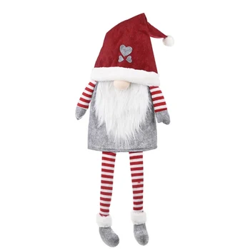 

1PC Christmas Tree Decorations Forest Old Man Hanging Legs Tree Top Star Faceless Doll Christmas Tree Decoration